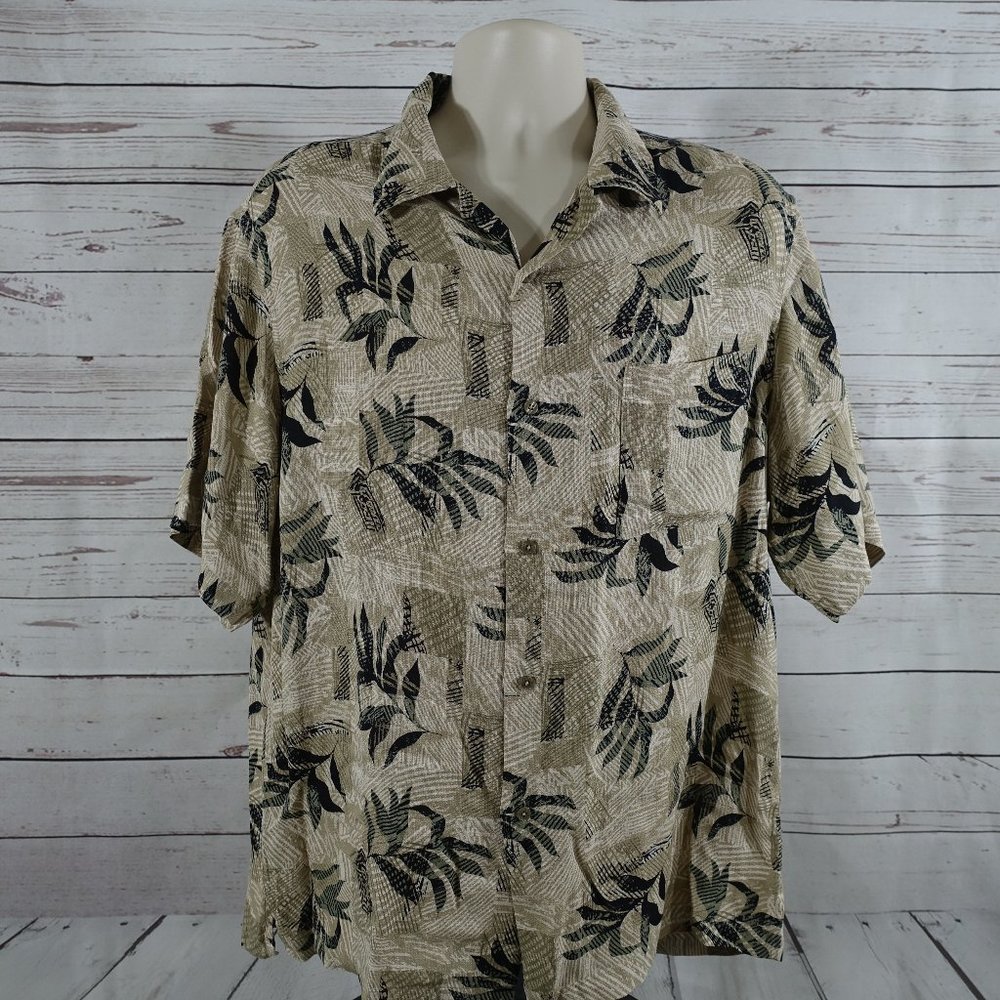Men's Axcess Button Down Hawaiian Camp Shirt